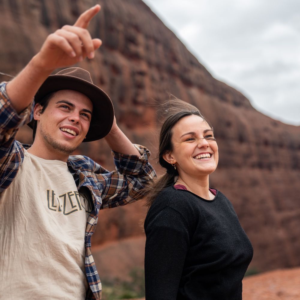 Couple in Uluru