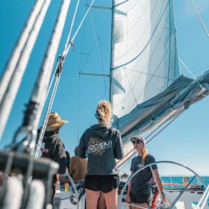 Deck shot Hammer Best Boat for Sailing the Whitsundays