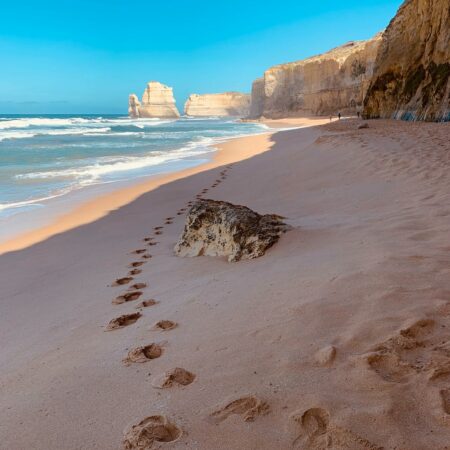 Great Ocean Road footprints on our Great Ocean Road tours.