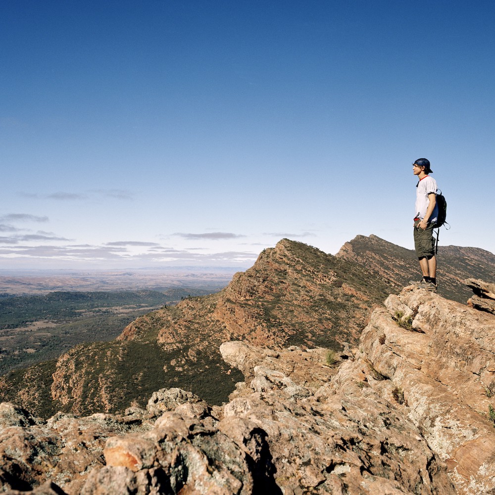 Mt Ohlssen Bagge Hike on our Flinders Ranges tours.