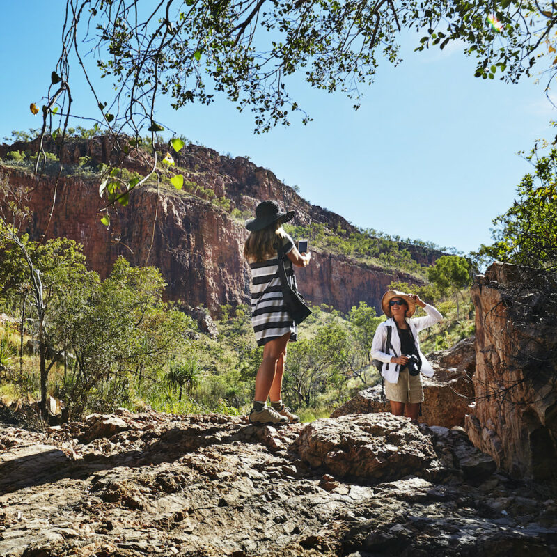 Emma Gorge hike trail, El Questro Wilderness Park on our Darwin to Broome Kimberley tour