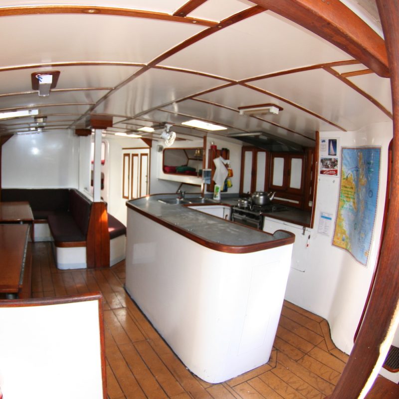 Image of inside of the Siska Whitsundays Sailing Boat