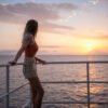 girl at sunset Deep Sea Divers Den Great Barrier Reef
