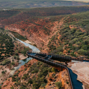 Aerial view of the Kalbarri Skywalk, Kalbarri National Park