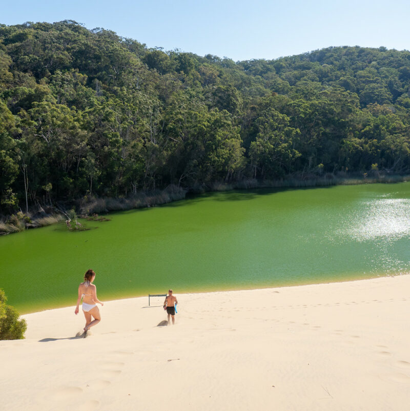 Lake Wabby on our Fraser Island tours.