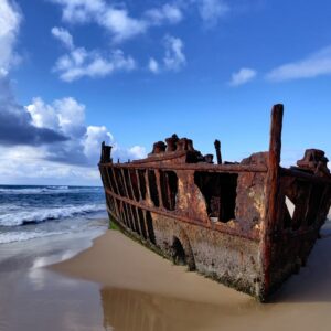 The Maheno Fraser Island on our Fraser Island tours.