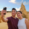 Selfie Couple at The Pinnacles, Nambung National Park on our Pinnacles Tours