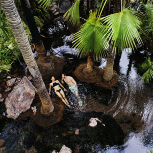 Zebedee Springs, El Questro Wilderness Park on our Darwin to Broome Kimberley tour