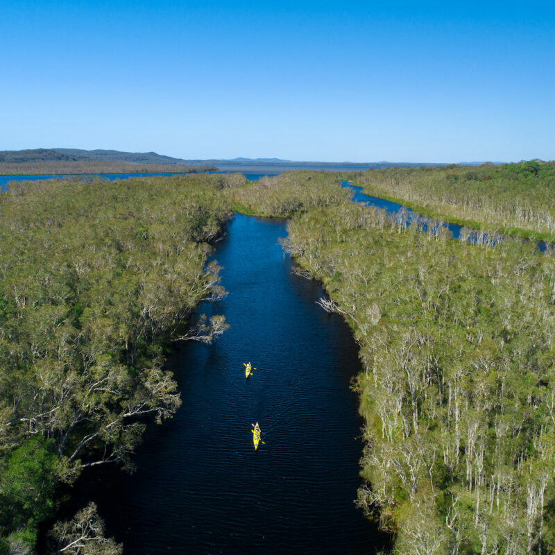 AERIAL VIEW OF EVERGLADES Noosa everglades tour on our Activities from Noosa, Queensland