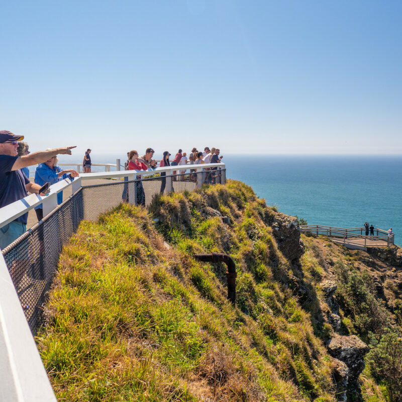 PEOPLE AT BYRON BAY LIGHTHOUSE