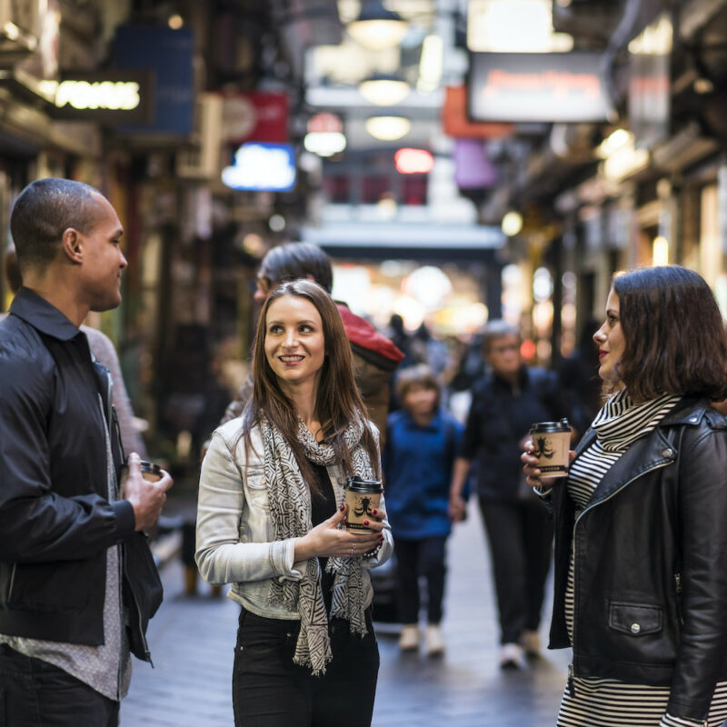 Join our Coffee tour Melbourne. Centre Place, Melbourne Laneways, VIC