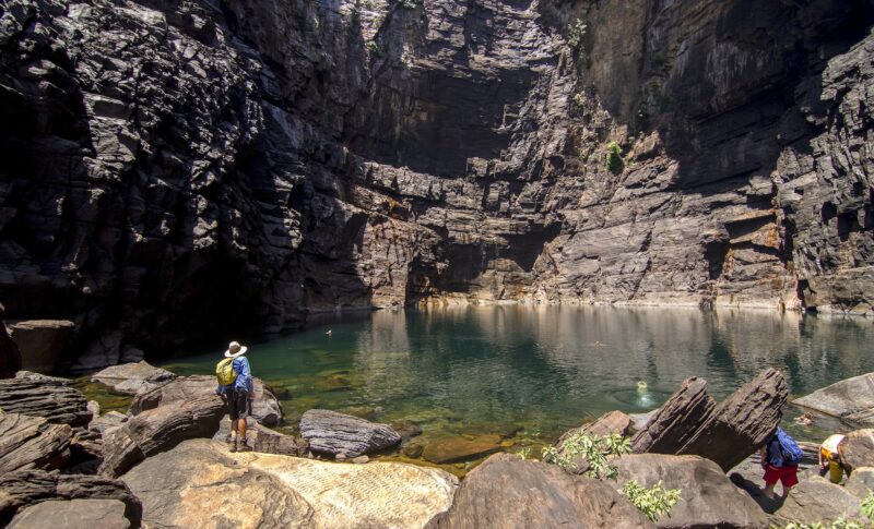 Real Aussie Adventures, Small Group Adventure Tours Australia. Jim Jim Falls, Kakadu National Park, NT