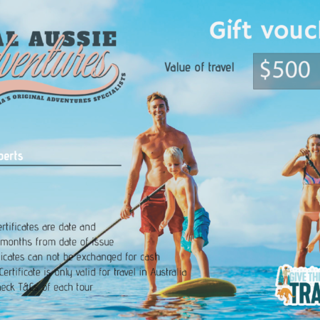 Real Aussie Adventures, Small Group Adventure Tours Australia. gift-voucher