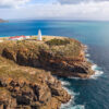 Real Aussie Adventures, Small Group Adventure Tours Australia. View from above Cape Willoughby Lighthouse from Sea Dragon Lodge our Kangaroo Island holiday accommodation property