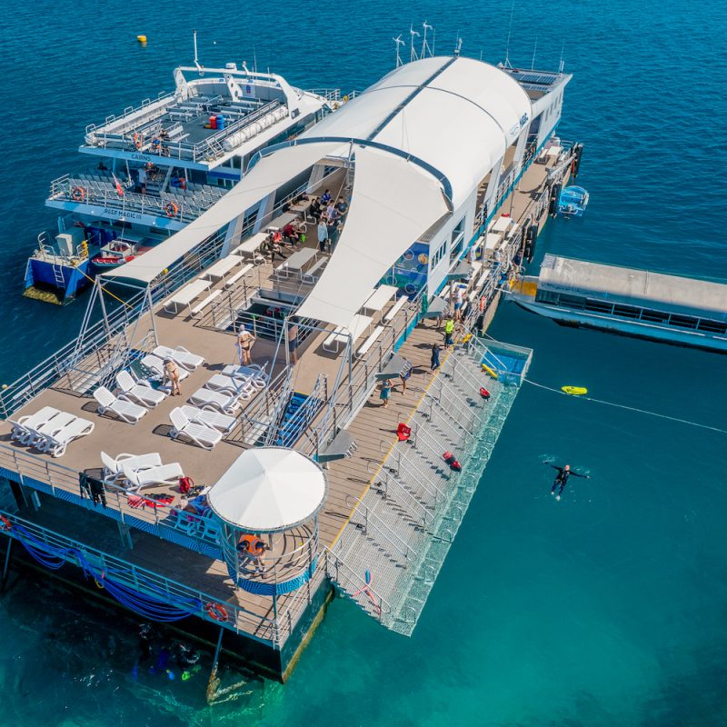 Reef Magic Pontoon on the Great Barrier Reef from Cairns, Queensland, Australia, Real Aussie Adventures