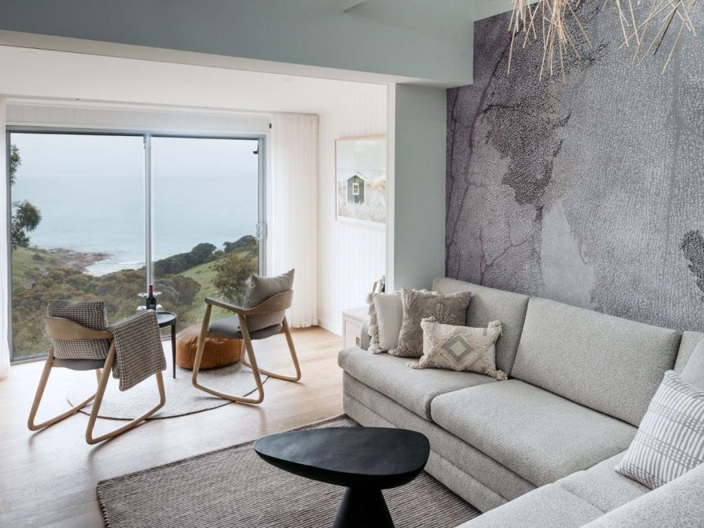 Superior-Ocean-View-Suite-Lounge. Seadragon Lodge Kangaroo Island