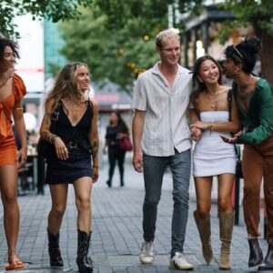Walking in Peel Street. Adelaide Work and Travel Arrival Package